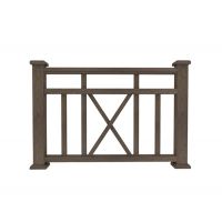 Ограждение из ДПК Р1 коричневый