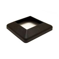 Крышка нижняя ПВХ для столба 100х100 Графит