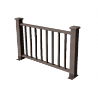 Декоративные ограждения ДПК "Альма 1500 (DIY)"скрытые крепежи, Венге, шлифованное Декоративные ограждения ДПК "Альма 1500 (DIY)"скрытые крепежи, Венге, шлифованное