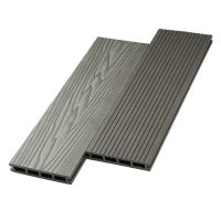 Террасная доска ДПК двусторонняя New 3D тиснение + вельвет Серый Террасная доска ДПК двусторонняя New 3D тиснение + вельвет Серый