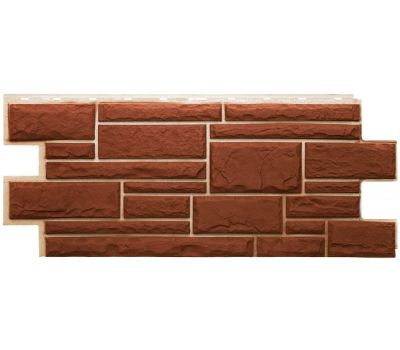 Фасадные панели СЕРИЯ Дикий камень - Коричневый от производителя  Т-сайдинг по цене 580 р