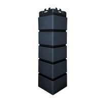 Угол Премиум клинкерный кирпич Графит (шов RAL 9005)