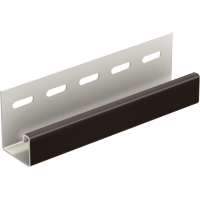J-планка к Софиту PRO Тёмно коричневый J-планка к Софиту PRO Тёмно коричневый