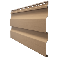 Виниловый сайдинг - серия PREMIUM D4,5D, (Корабельный брус) Капучино