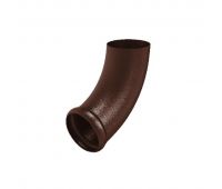 Отвод трубы декорированный RAL 8017 Коричневый matt 125/90