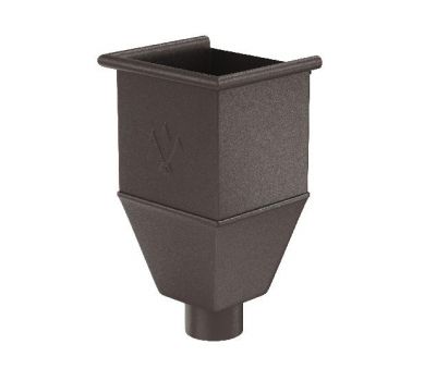 Воронка_водосборная удлиненая RR 32 Тёмно-коричневый matt 125/90 от производителя  Aquasystem по цене 41 788 р